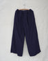 Linen Cotton Tuck Pants / Beige・Navy