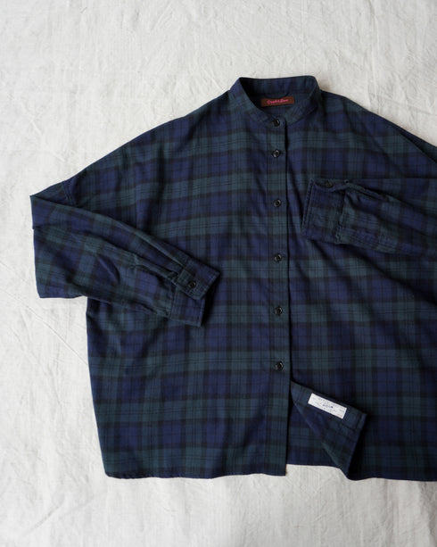 Nel Check Over Shirt / Black Watch・Red Check