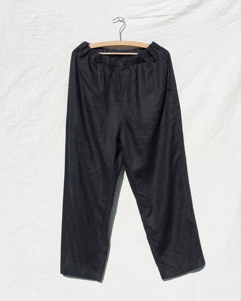 Linen Ease Pants / Natural・Brown・Black