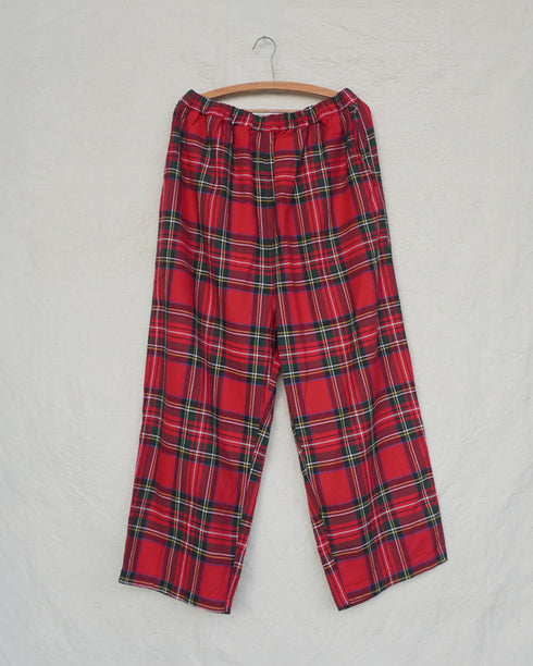 〈再入荷〉INDIGO Tartan Ease Pants / Red・Blue