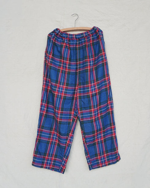 〈再入荷〉INDIGO Tartan Ease Pants / Red・Blue