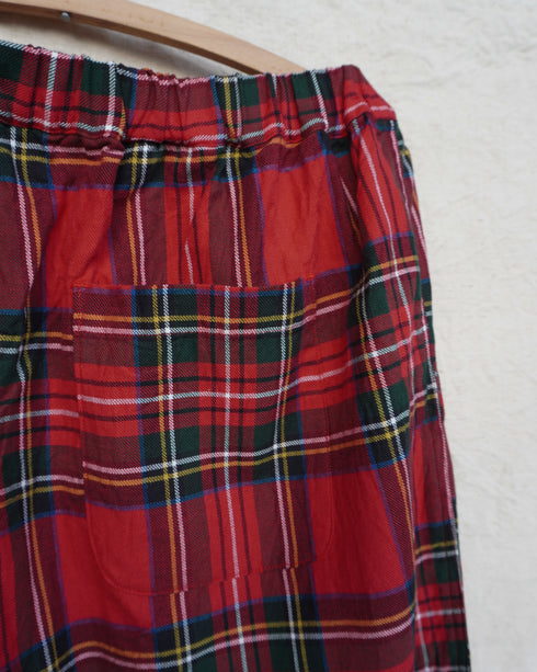 〈再入荷〉INDIGO Tartan Ease Pants / Red・Blue