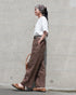 Linen Ease Pants / Natural・Brown・Black