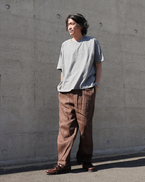 Raffy Cotton Ease Tee / White・Gray・Khaki