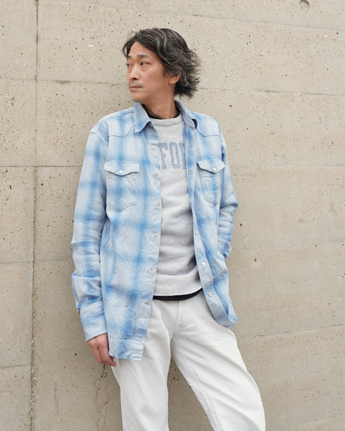 INDIGO Ombre Western Shirt