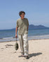 Raffy Cotton Ease Tee / White・Gray・Khaki