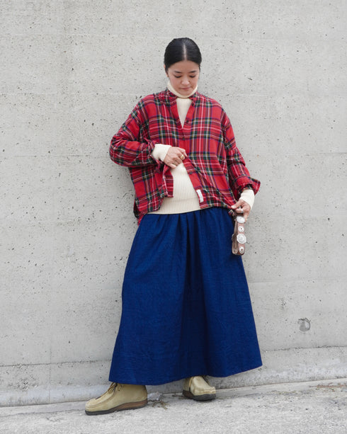 INDIGO Gathered Skirt
