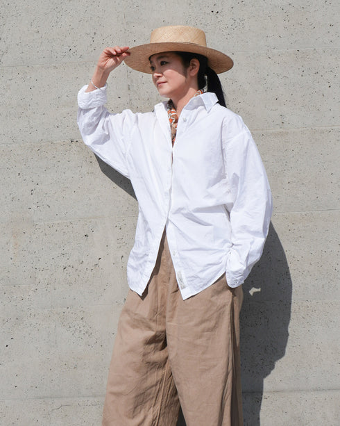 Dolman Sleeve Shirt / White