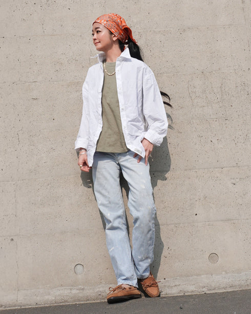 Dolman Sleeve Shirt / White