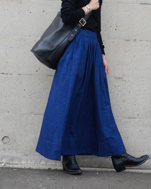 INDIGO Gathered Skirt