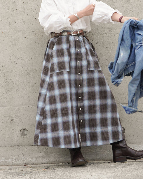 INDIGO Ombre Cargo Skirt