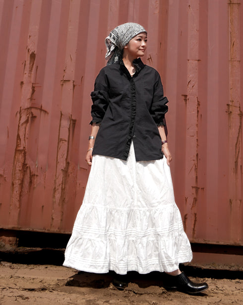 Vintage Lace Blouse / Black