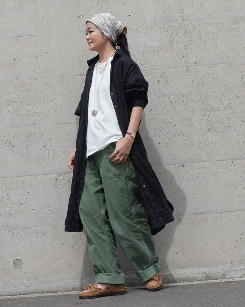 Raffy Cotton Ease Tee / White・Gray・Khaki