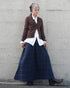 Nel Check Gathered Skirt / Black Watch・Red Check