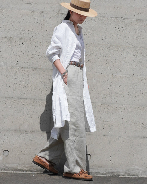 Linen Ease Pants / Natural・Brown・Black