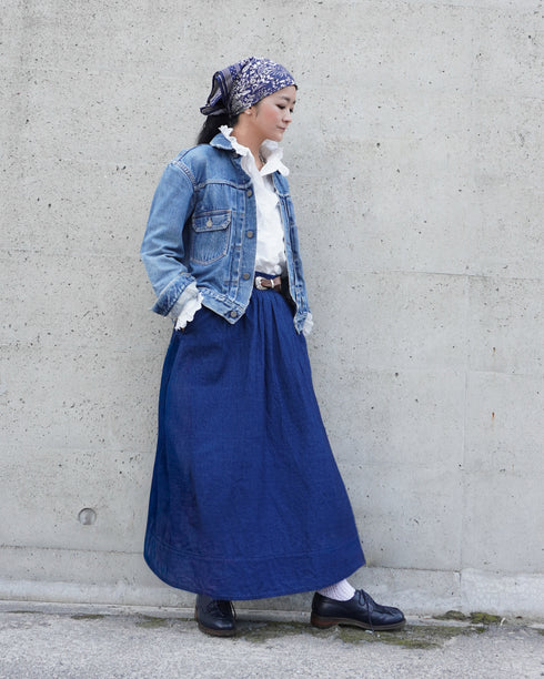 INDIGO Gathered Skirt