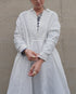Heirloom Collar Dress / White・Black