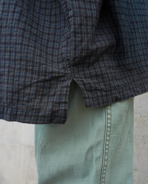 Dobby Check Over Shirt / Beige・Blue・Charcoal