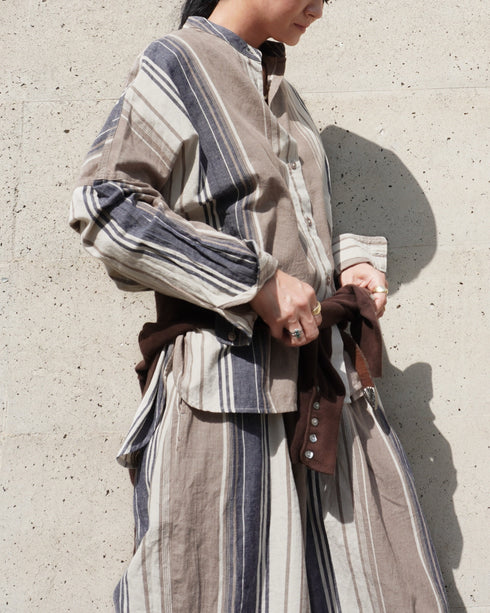 BasShu × Dopple&Scent Over Shirt / BROWN