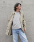 Dobby Check Over Shirt / Beige・Blue・Charcoal
