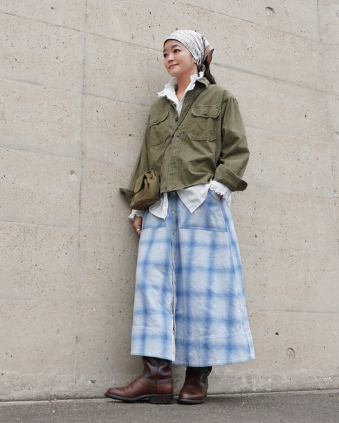 INDIGO Ombre Cargo Skirt