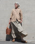 Dobby Check Frill Skirt / Beige・Blue・Charcoal
