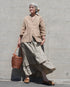 Dobby Check Frill Skirt / Beige・Blue・Charcoal