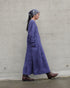 Linen Gather Dress / Khakibeige・Frenchblue