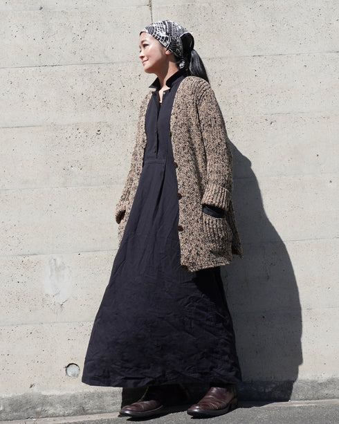 Heirloom Collar Dress / White・Black