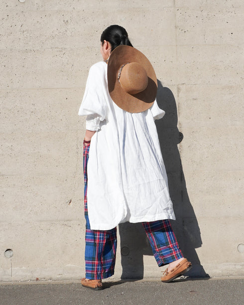 〈再入荷〉INDIGO Tartan Ease Pants / Red・Blue