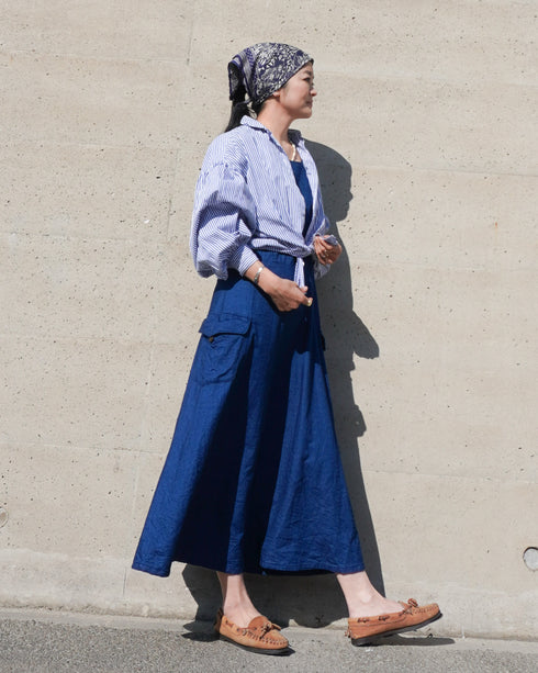 "3月4日 (水) 21:00〜販売開始" INDIGO Racerback Dress