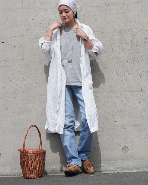 Raffy Cotton Ease Tee / White・Gray・Khaki