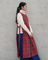 INDIGO Tartan Apron Dress / Red・Blue