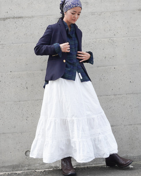Nel Check Over Shirt / Black Watch・Red Check