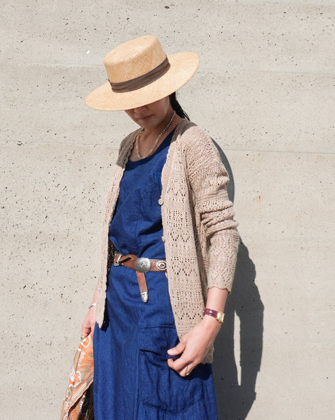 "3月4日 (水) 21:00〜販売開始" INDIGO Racerback Dress