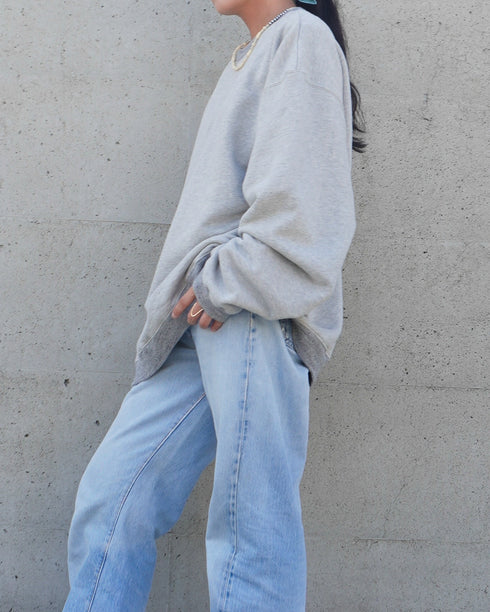 Baggy Sweat Shirt / Gray