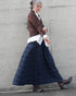 Nel Check Gathered Skirt / Black Watch・Red Check