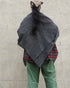 Wool Check Square Stole / Gingham Check・Small Check