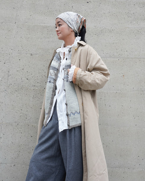 Nordic Knit Cardigan / Gray