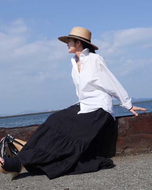 Dolman Sleeve Shirt / White