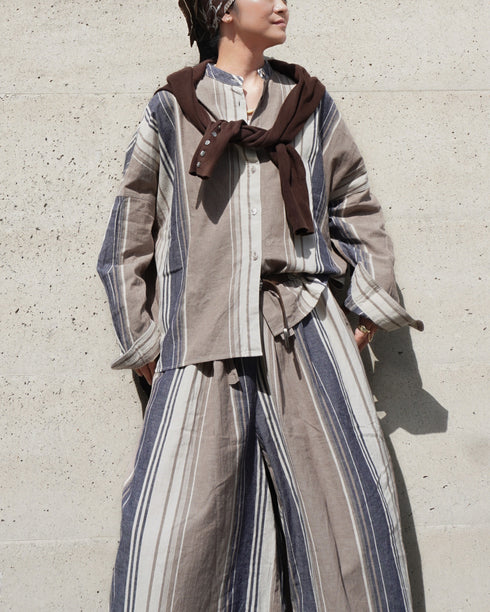 BasShu × Dopple&Scent Over Shirt / BROWN