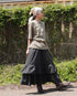 Dobby Check Frill Skirt / Beige・Blue・Charcoal