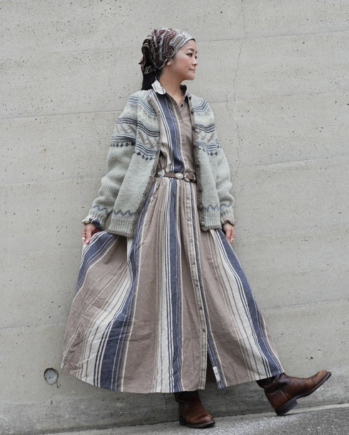 Nordic Knit Cardigan / Gray