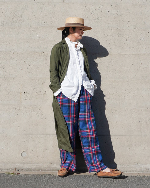 〈再入荷〉INDIGO Tartan Ease Pants / Red・Blue