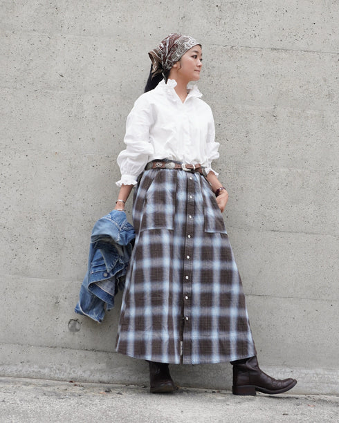 INDIGO Ombre Cargo Skirt