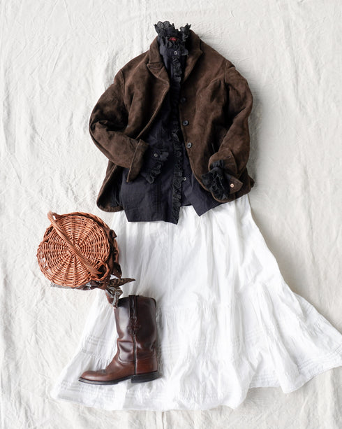 Vintage Lace Blouse / Black