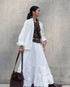 Heirloom Pintuck Lace Blouse / White