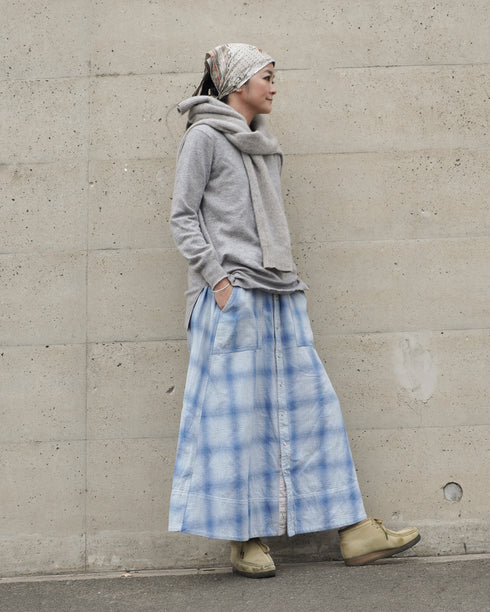 INDIGO Ombre Cargo Skirt