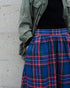 INDIGO Tartan Gathered Skirt