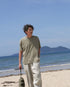 Raffy Cotton Ease Tee / White・Gray・Khaki
